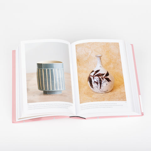 inside view of 1000 Vases show photographs of two artful ceramic vases
