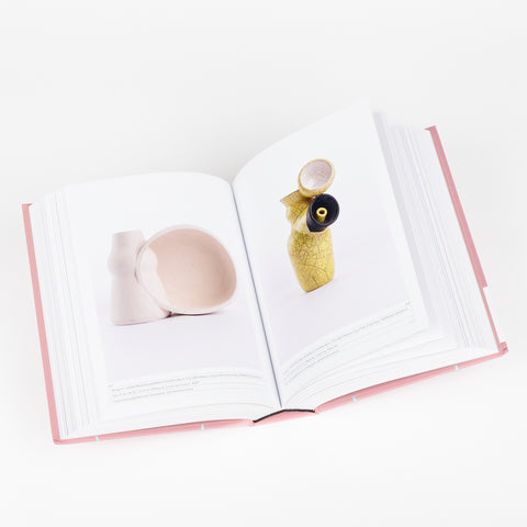 inside view of 1000 Vases showing photographs of two artful vases