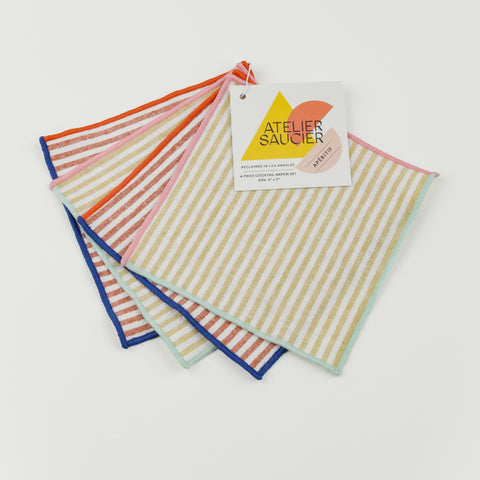 Atelier Saucier Cocktail Napkin Set
