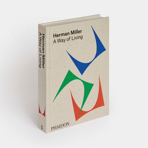 Herman Miller A Way Of Living book with abstract green, blue and red shapes on the cover