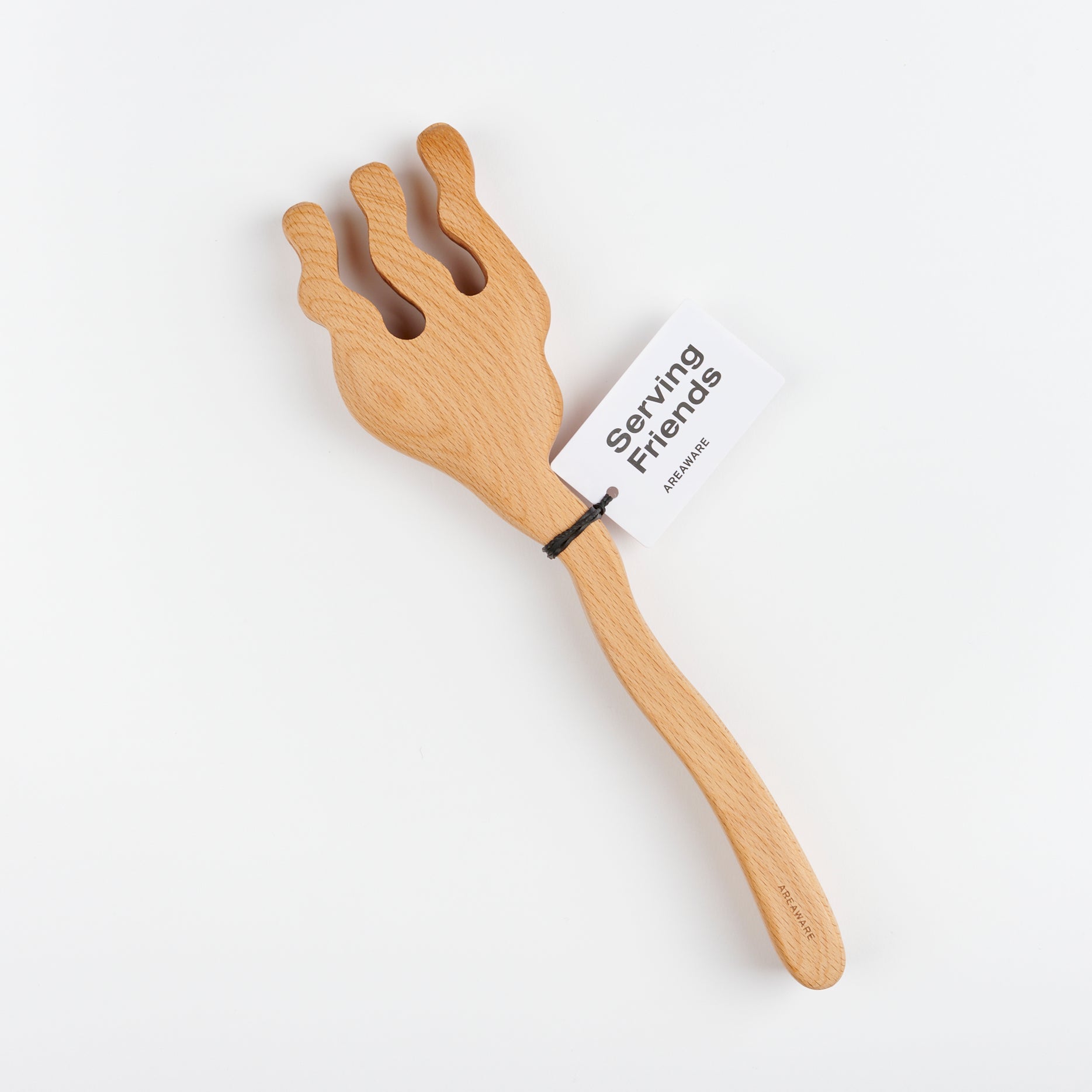 Areaware Serving Friends decorative wooden serving spoons for salads or pastas