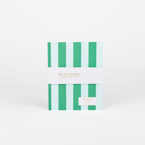 Cabana Striped Ruled Journal notebook by One and Only Paper